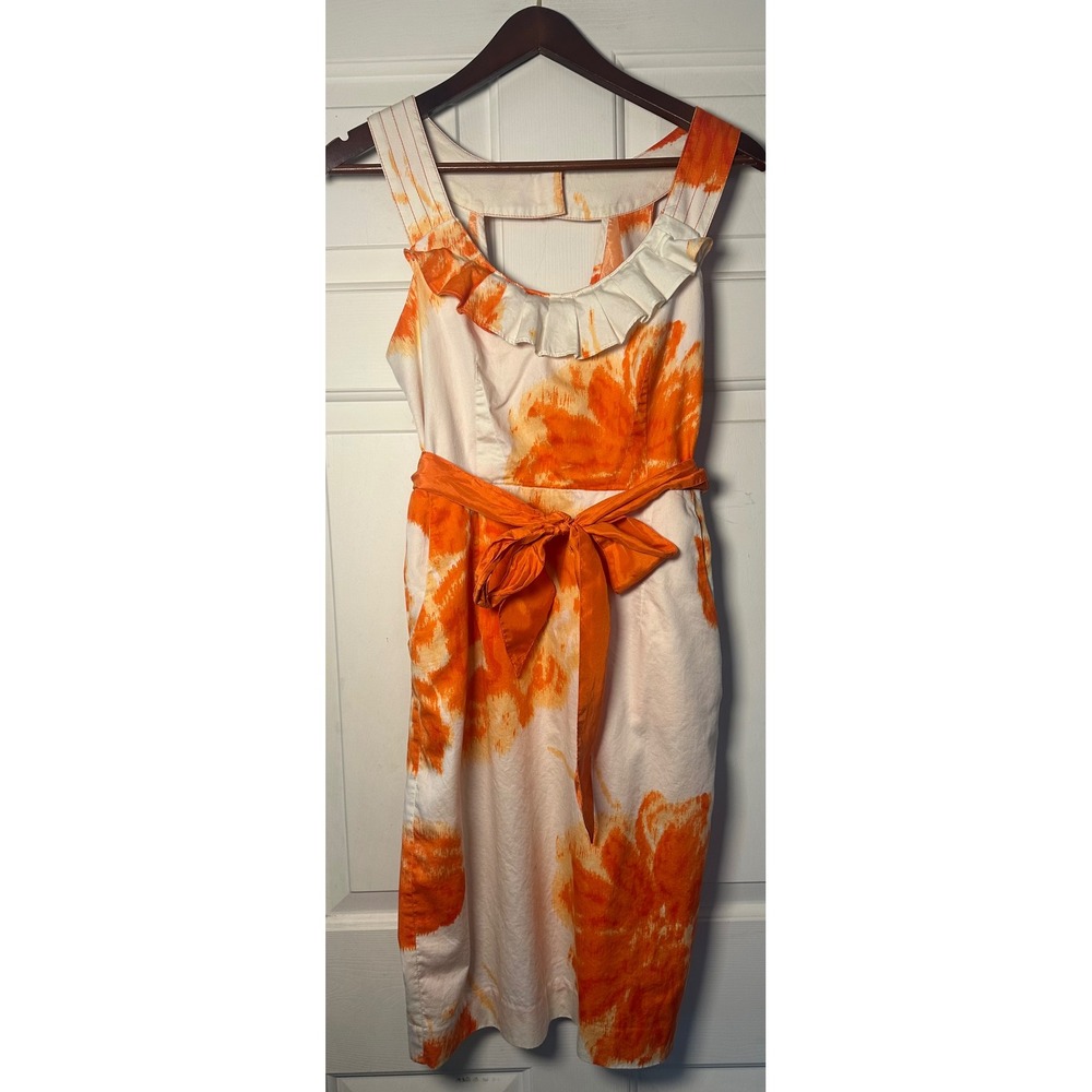 Anthropologie Moulinette Soeurs Orange Blossom Midi dress‎ Women's Size 6
